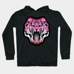 illustrated TIGER PRIDE series - (lipstick lesbian flag pride) Hoodie